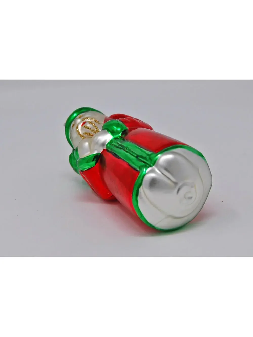 Pier 1 Mercury Glass Old World Santa Shaped Christmas Ornament Vintage